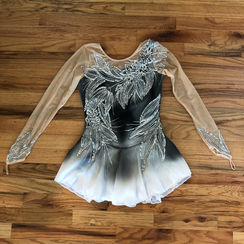 Figure Ice Skating Baton Twirling Dance Dress